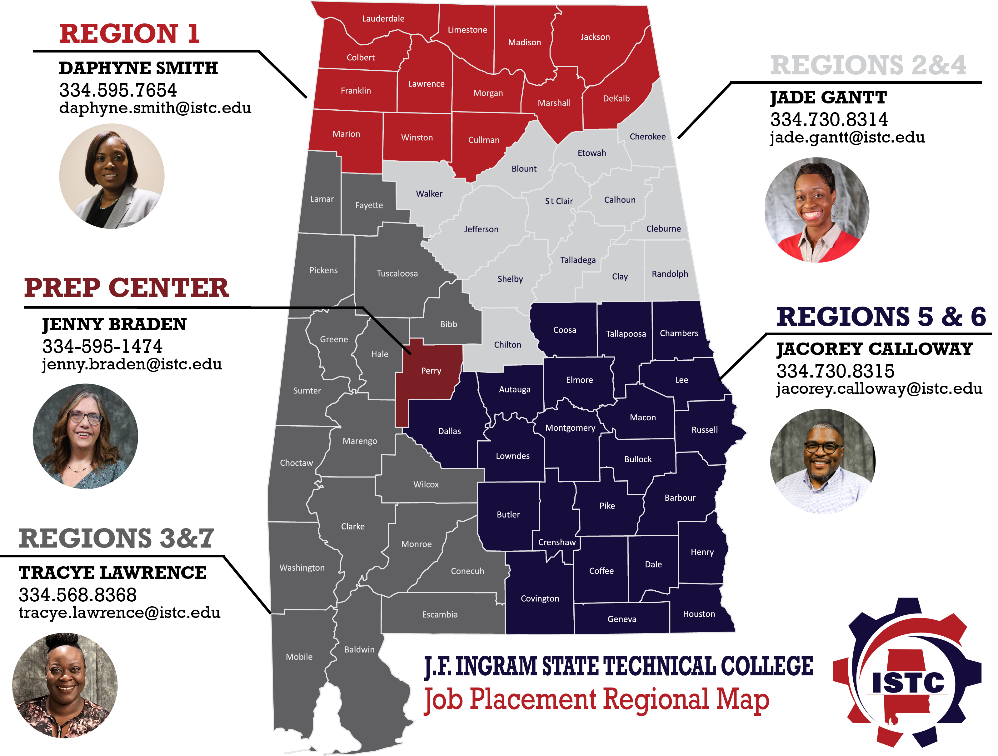 ISTC Job Placement Map