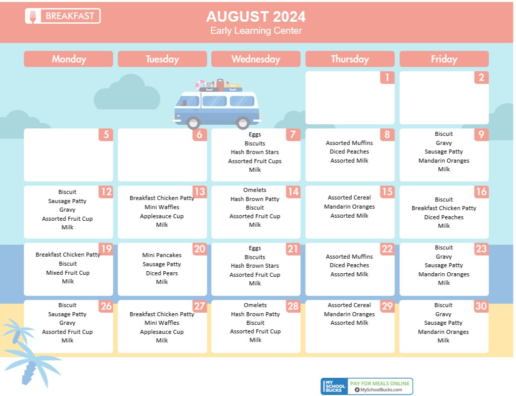 ELC Breakfast Menu