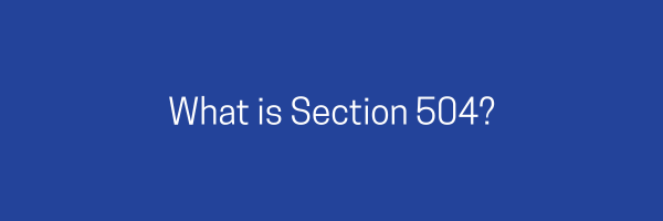 what is section 504