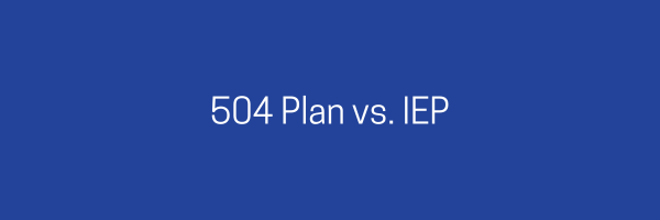 504 plan vs