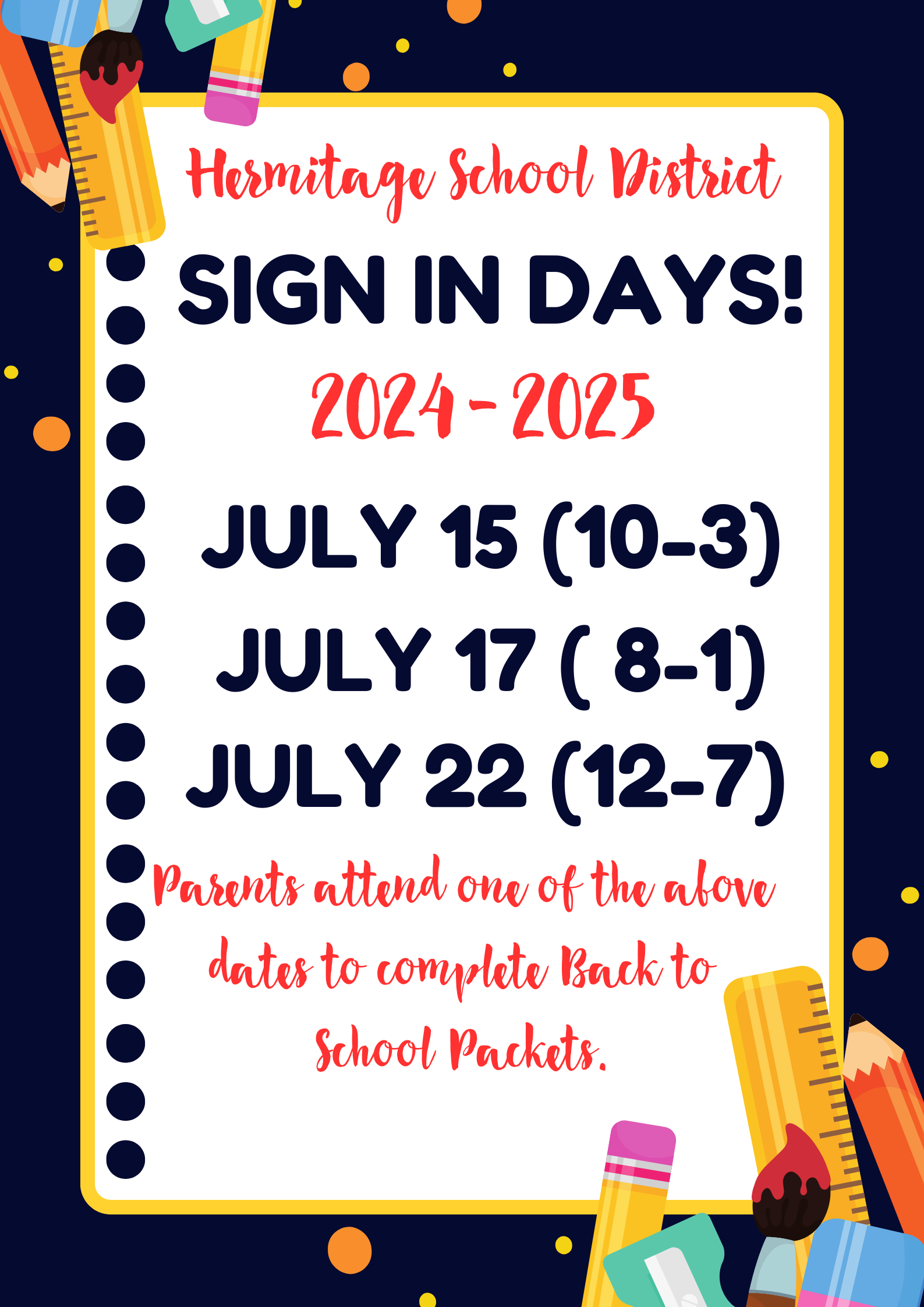 Sign in Days 2024-2025