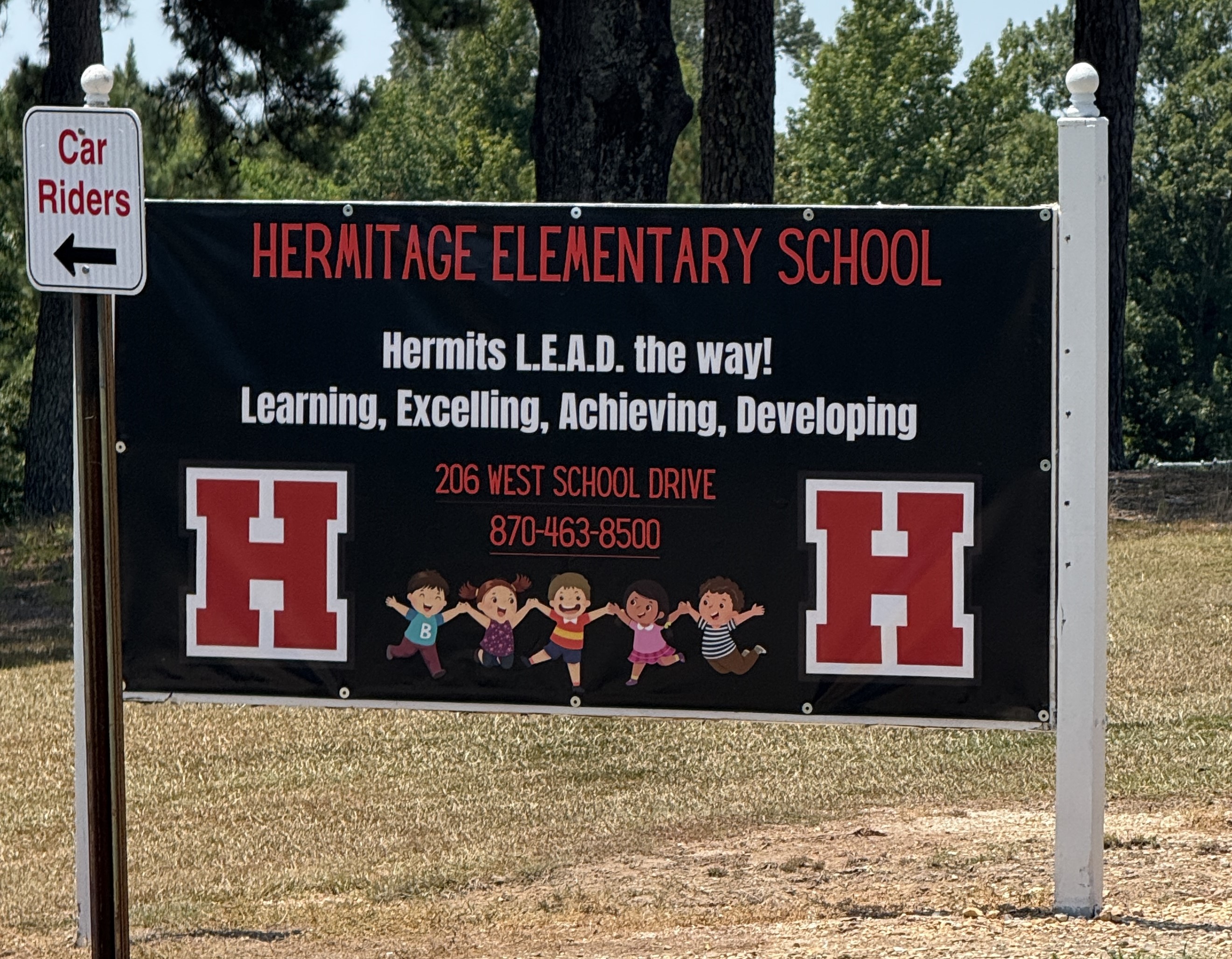 school sign