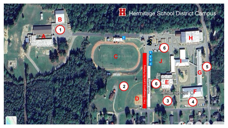 Football & Soccer Game Parking Map
