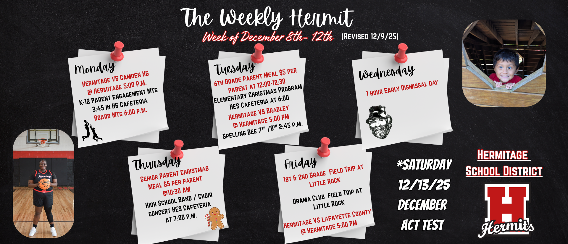 December 8-12, 2025 Revised 12/9/2025