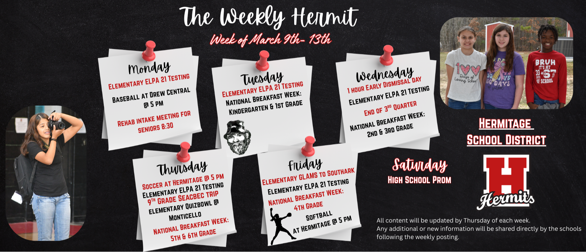 Weekly Hermit 3/9/26-3/13/26