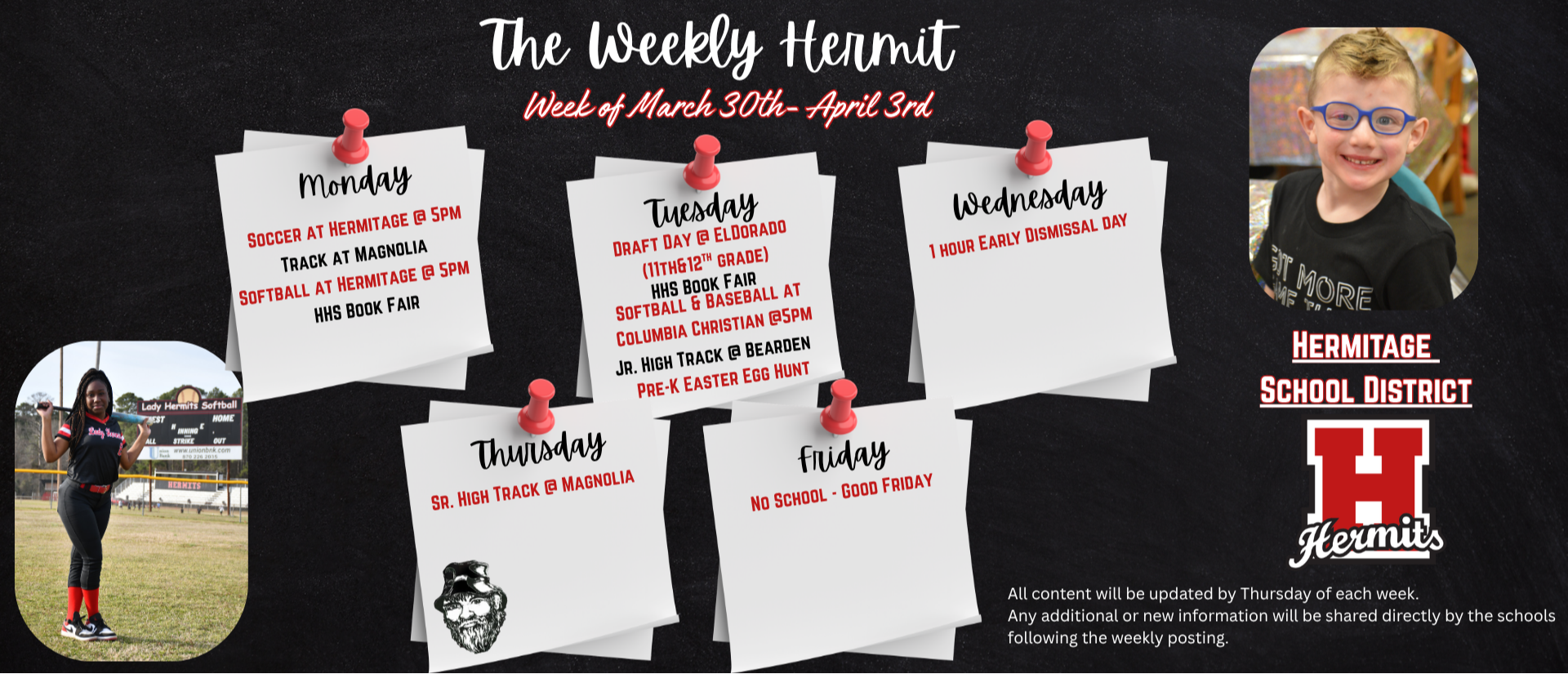 Weekly Hermit 3/30-4/3