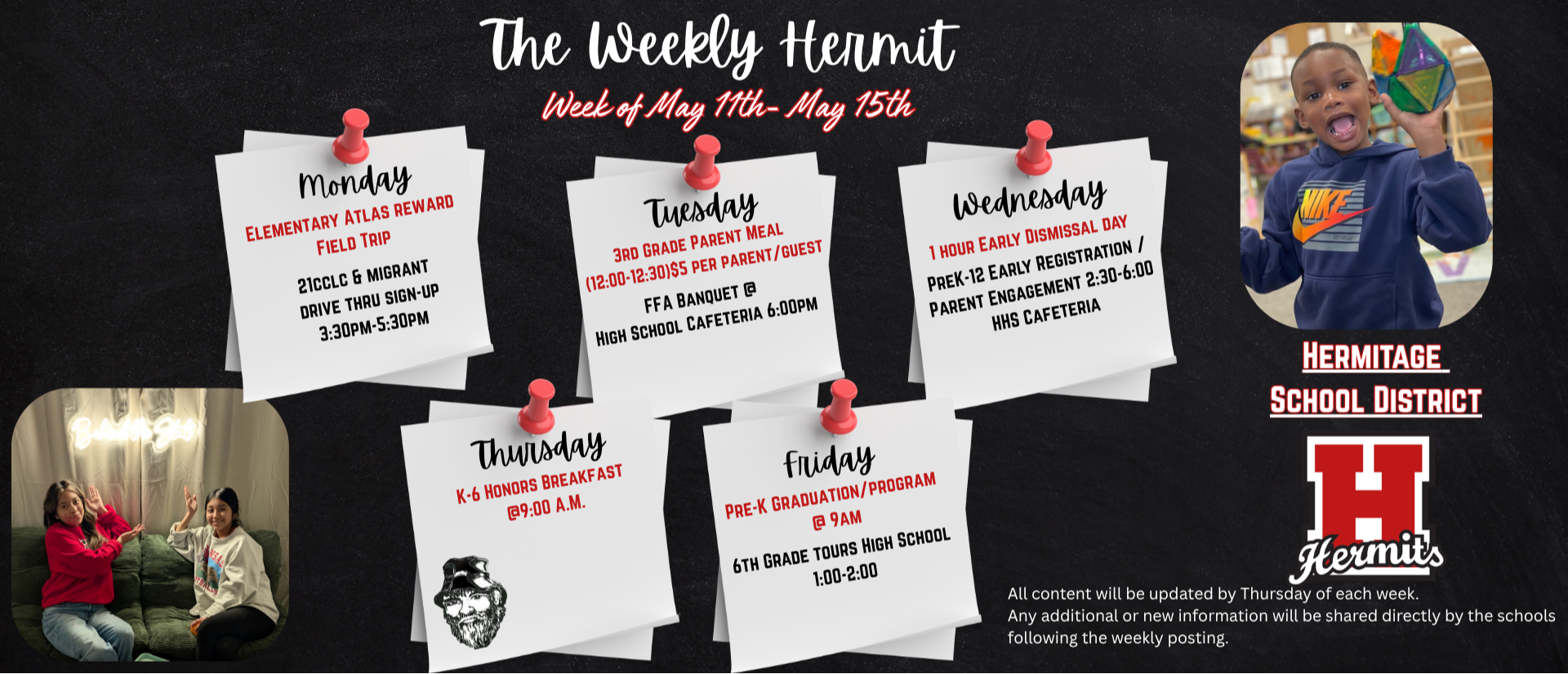 Weekly Hermit 5/11-5/15