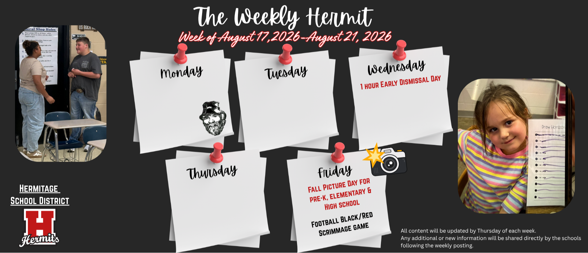 Weekly Hermit 8/17-8/21
