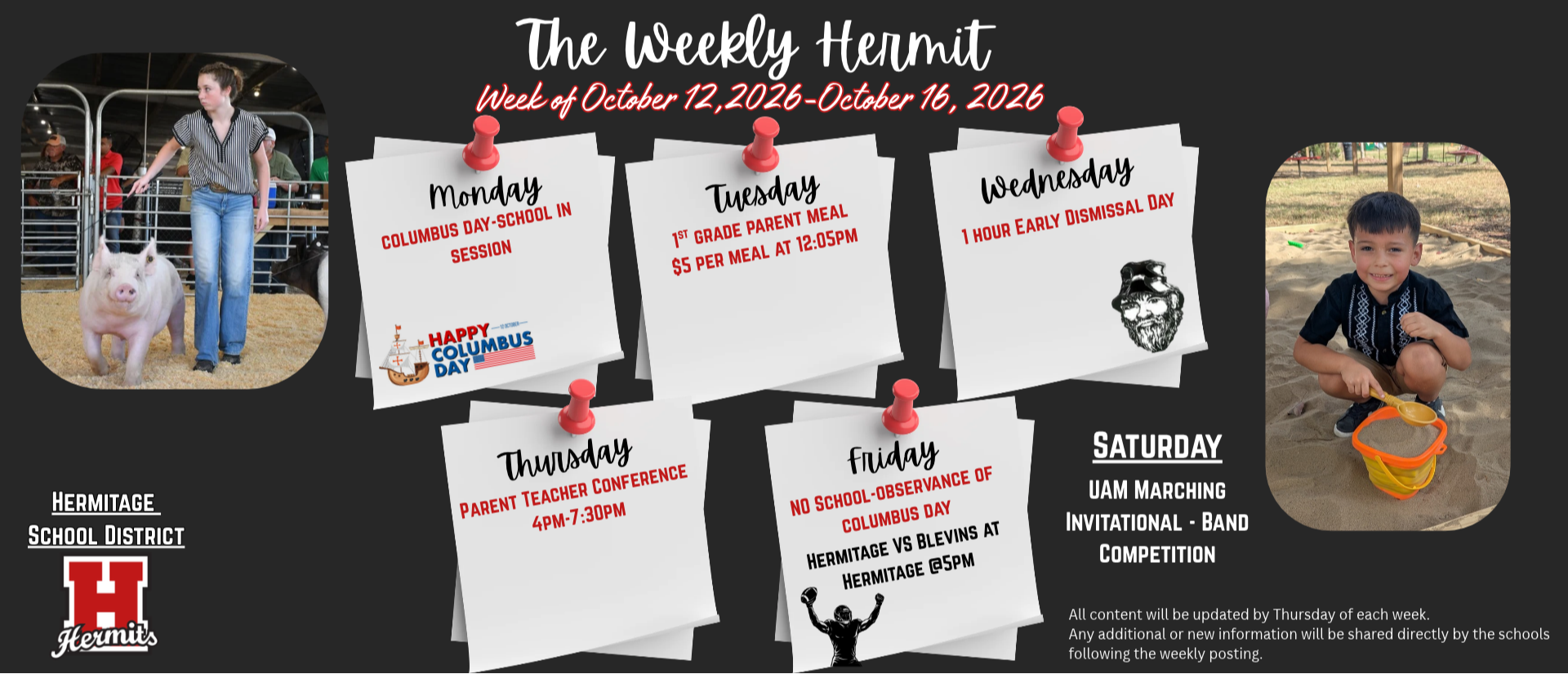 Weekly Hermit 10/12/26-10/16/26