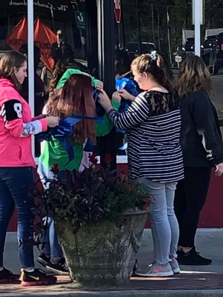 BR Academy students doing community service