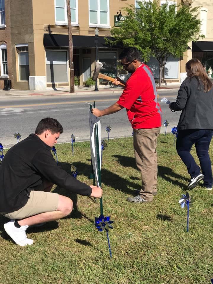 BR Academy students doing community service