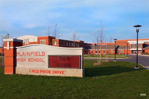 photo of plainfield high school building