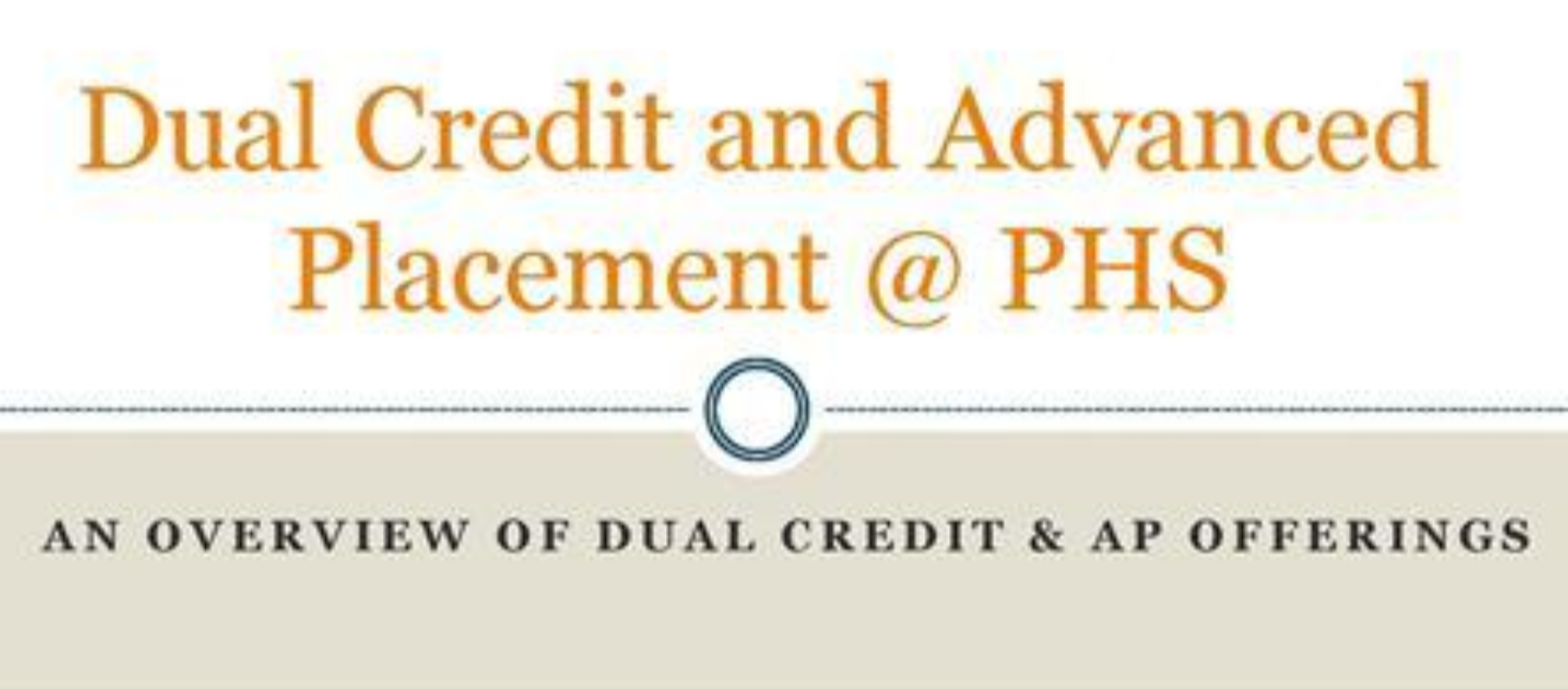 Dual credit and advanced placement at PHS