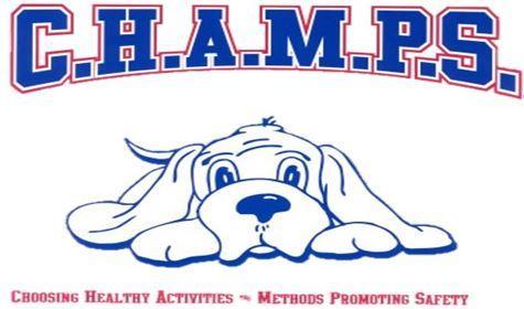 CHAMPS dog logo