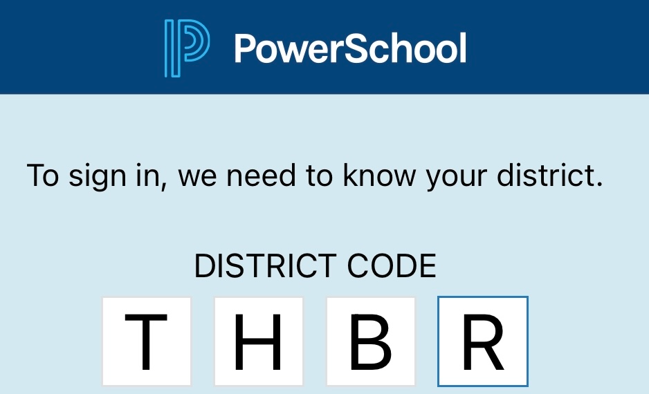 powerschool district code