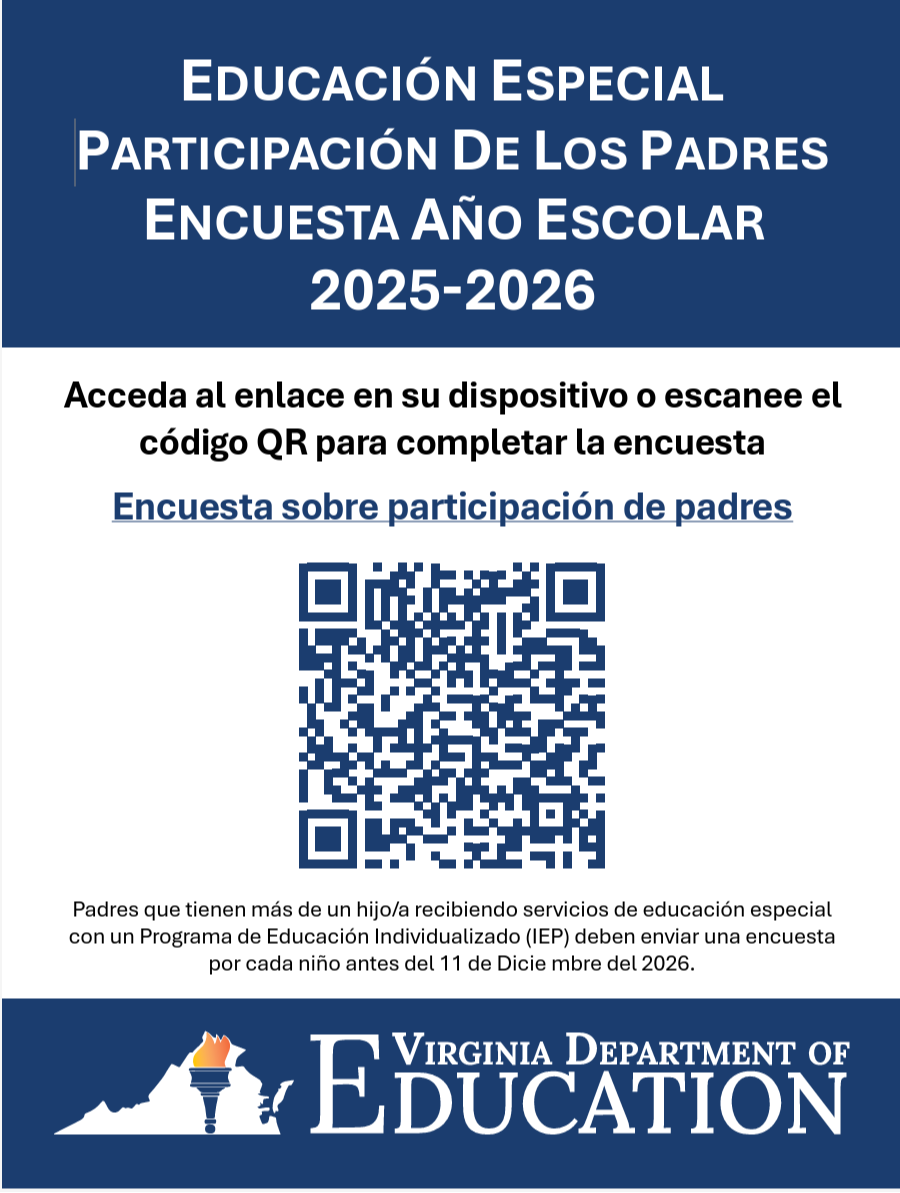 QR code for parent survey