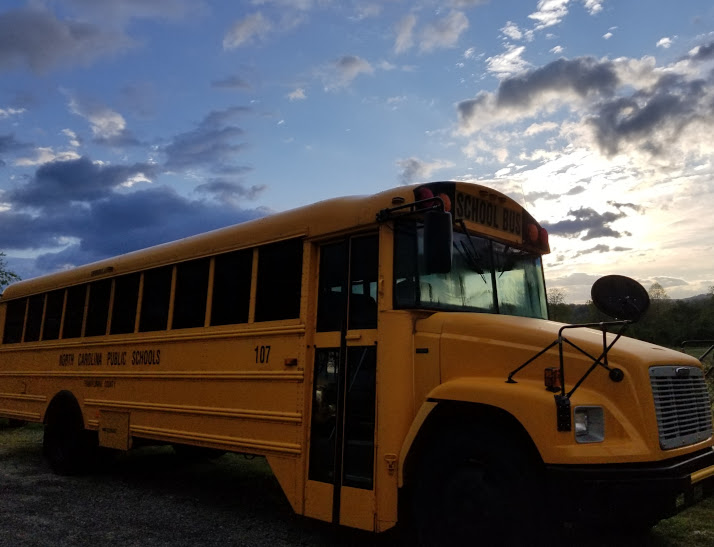 school bus parked