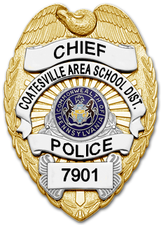 Chief badge Police Coatesville Area School District