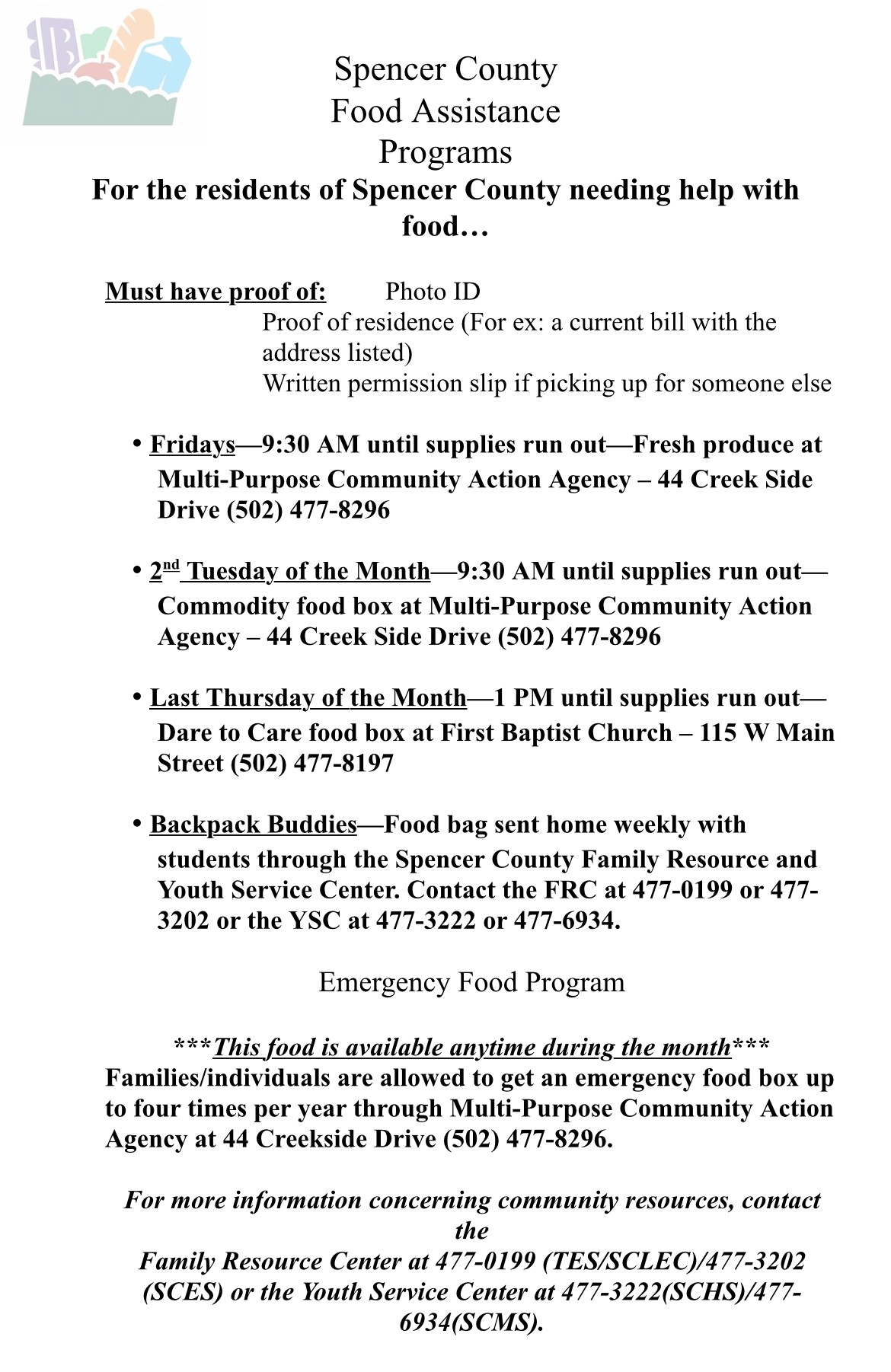food list