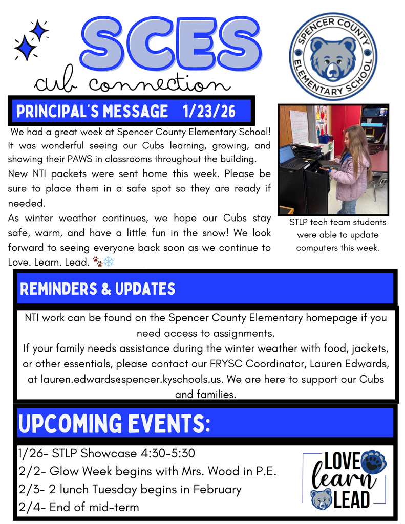 Cub Connection 1.23.26