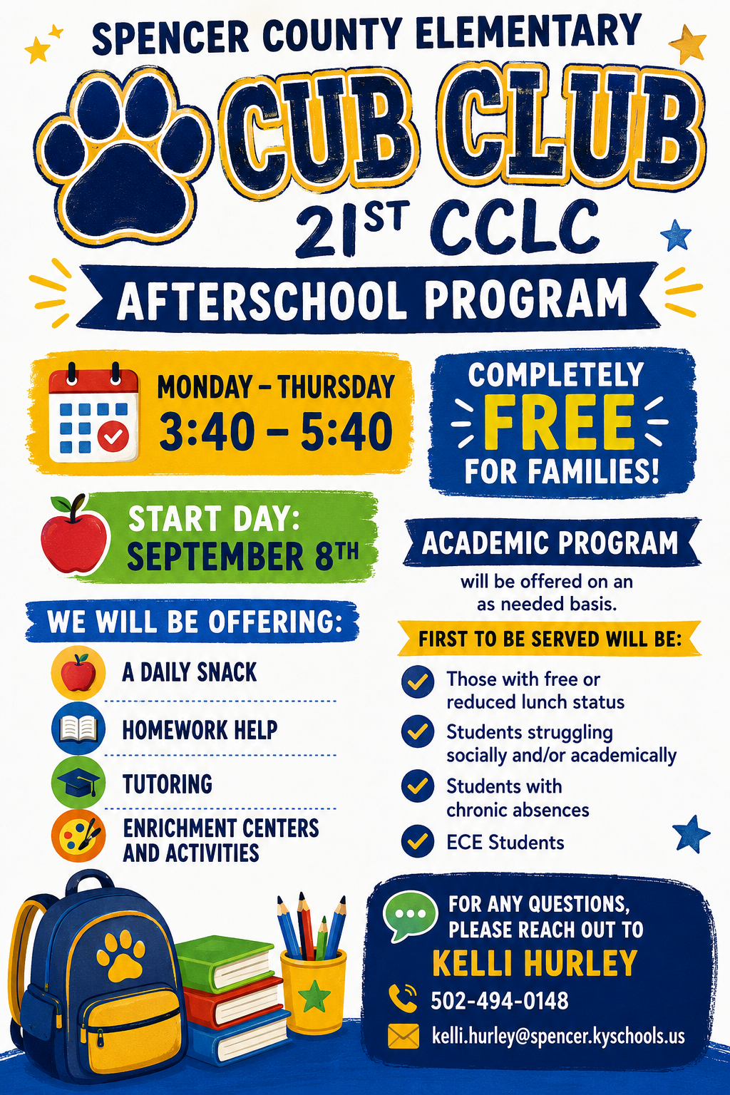 cub club info