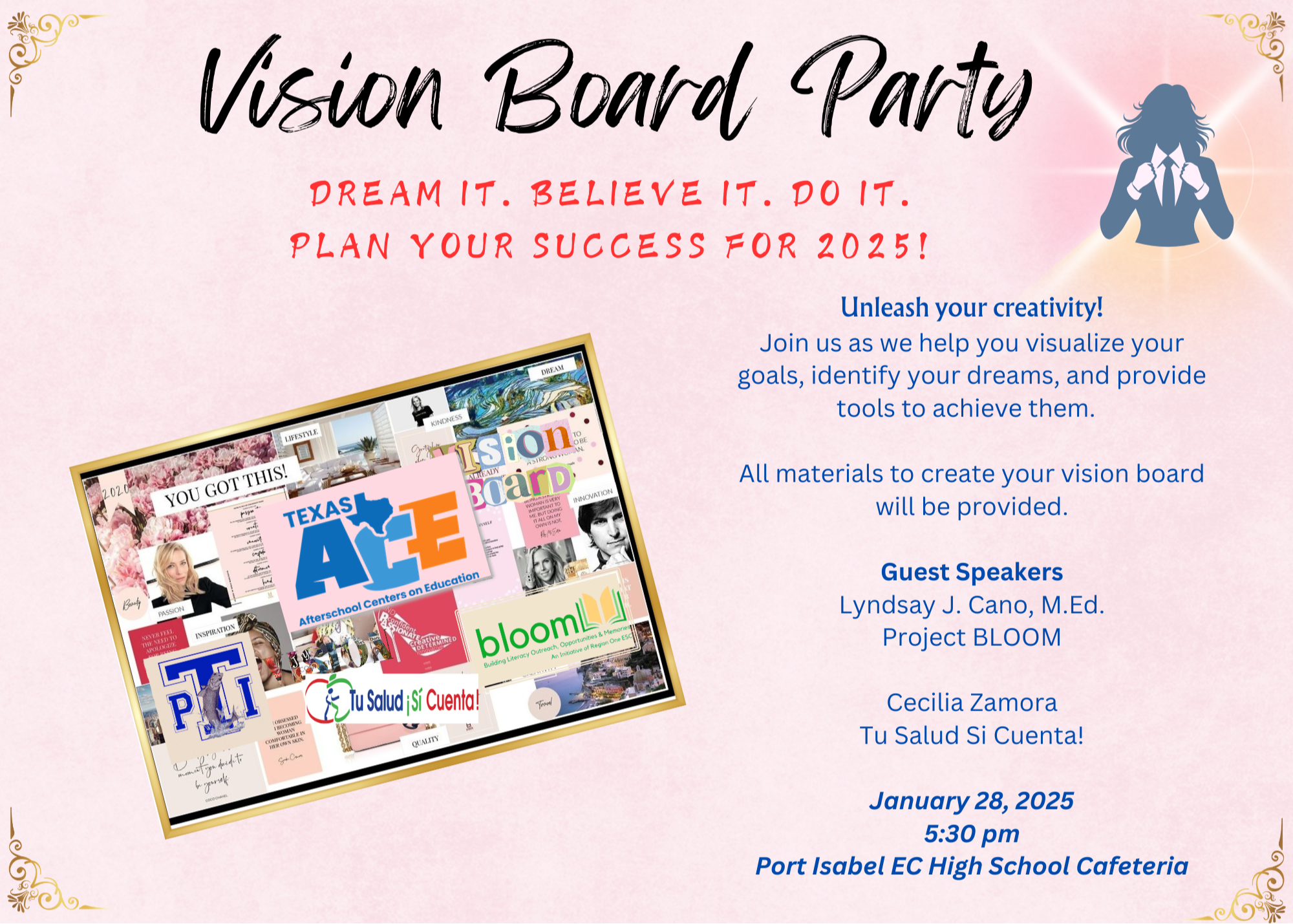 vision board flyer