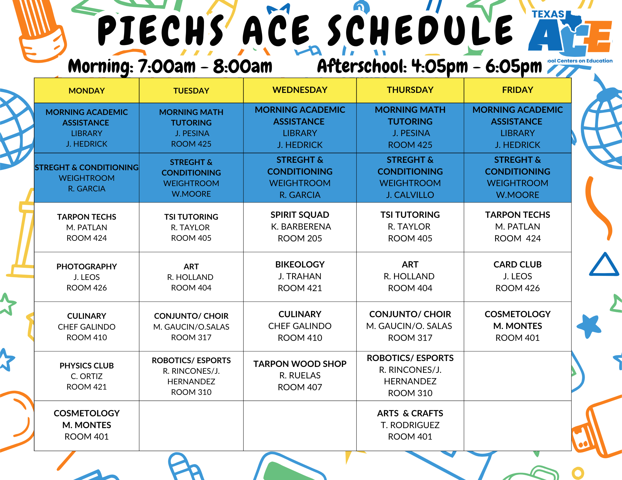 HS Schedule