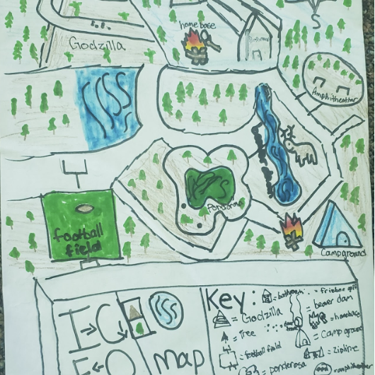 Illustrated ICOE Map by Aliyah S.