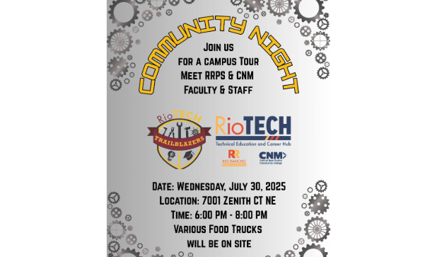 RioTECH Community Night July 30th meet RRPS and CNM Staff