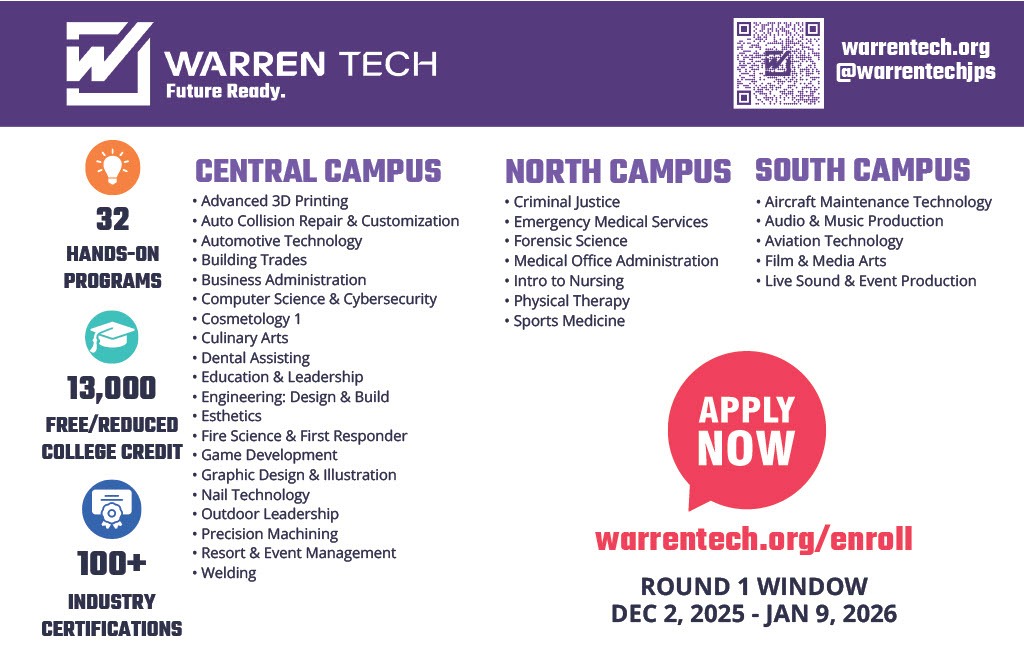 Warren Tech Course Program/Enrollment Info