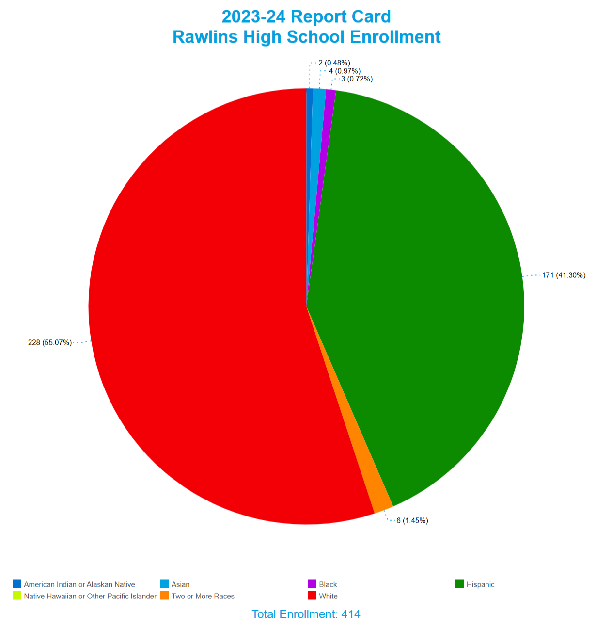 Rawlins High School Enrollment by Race