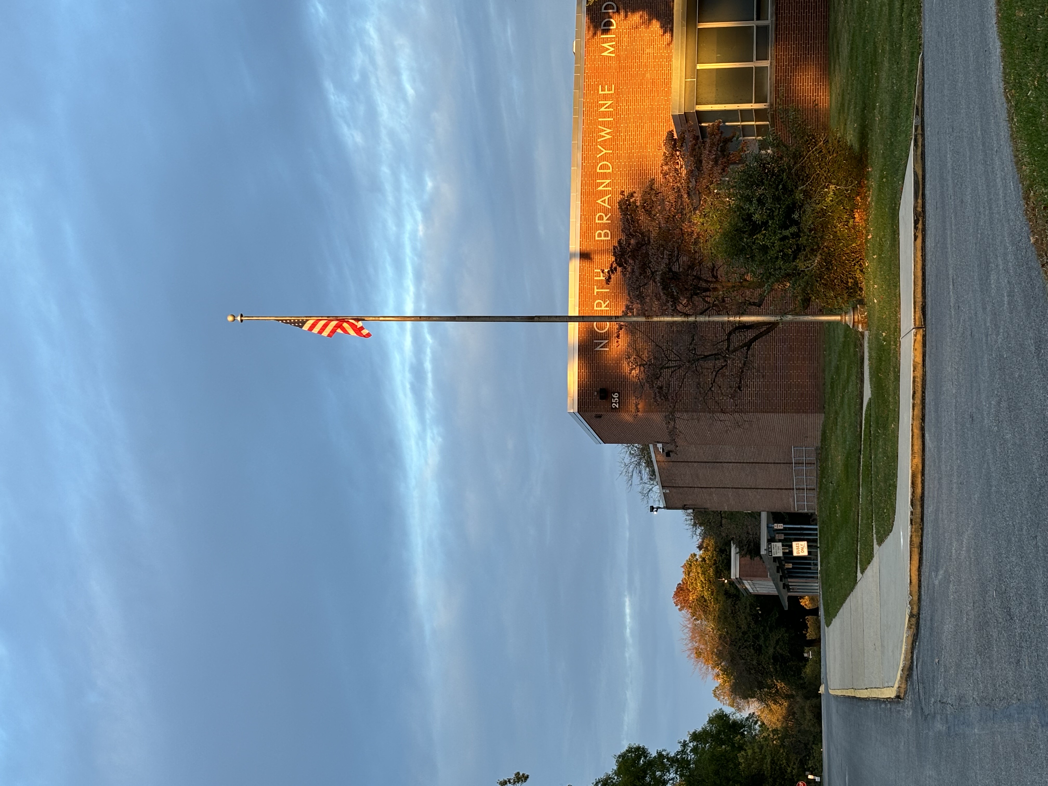 north brandywine middle school and american flag