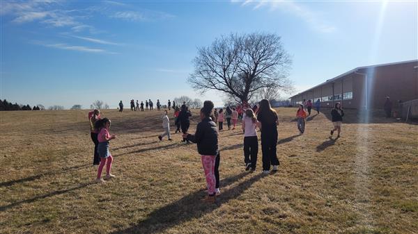 People playing frisbee in a grassy field on a sunny day.