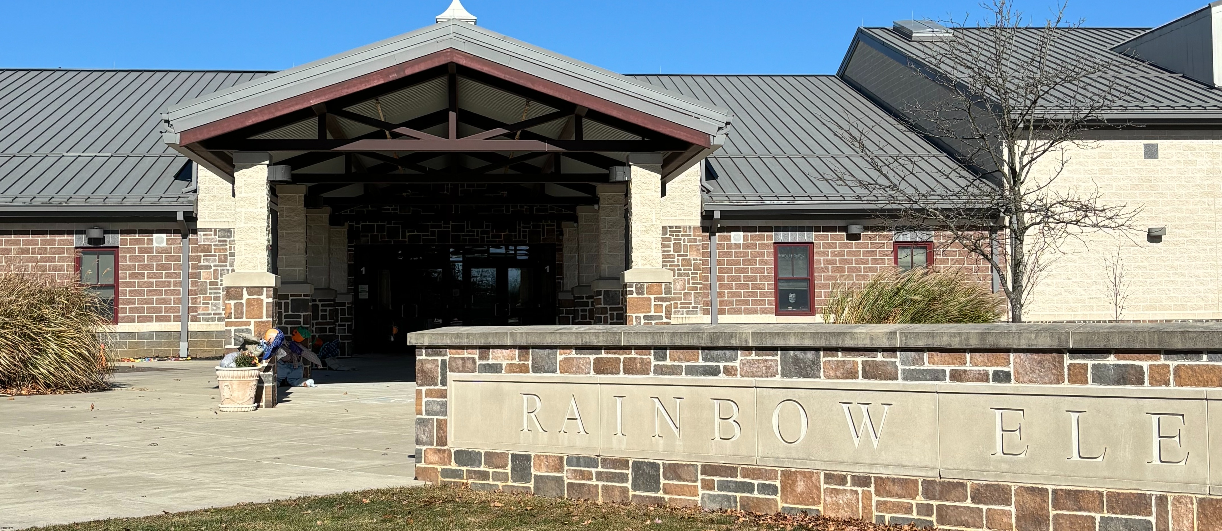 front of rainbow elementary