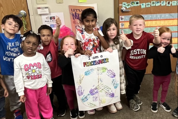 children in classroom