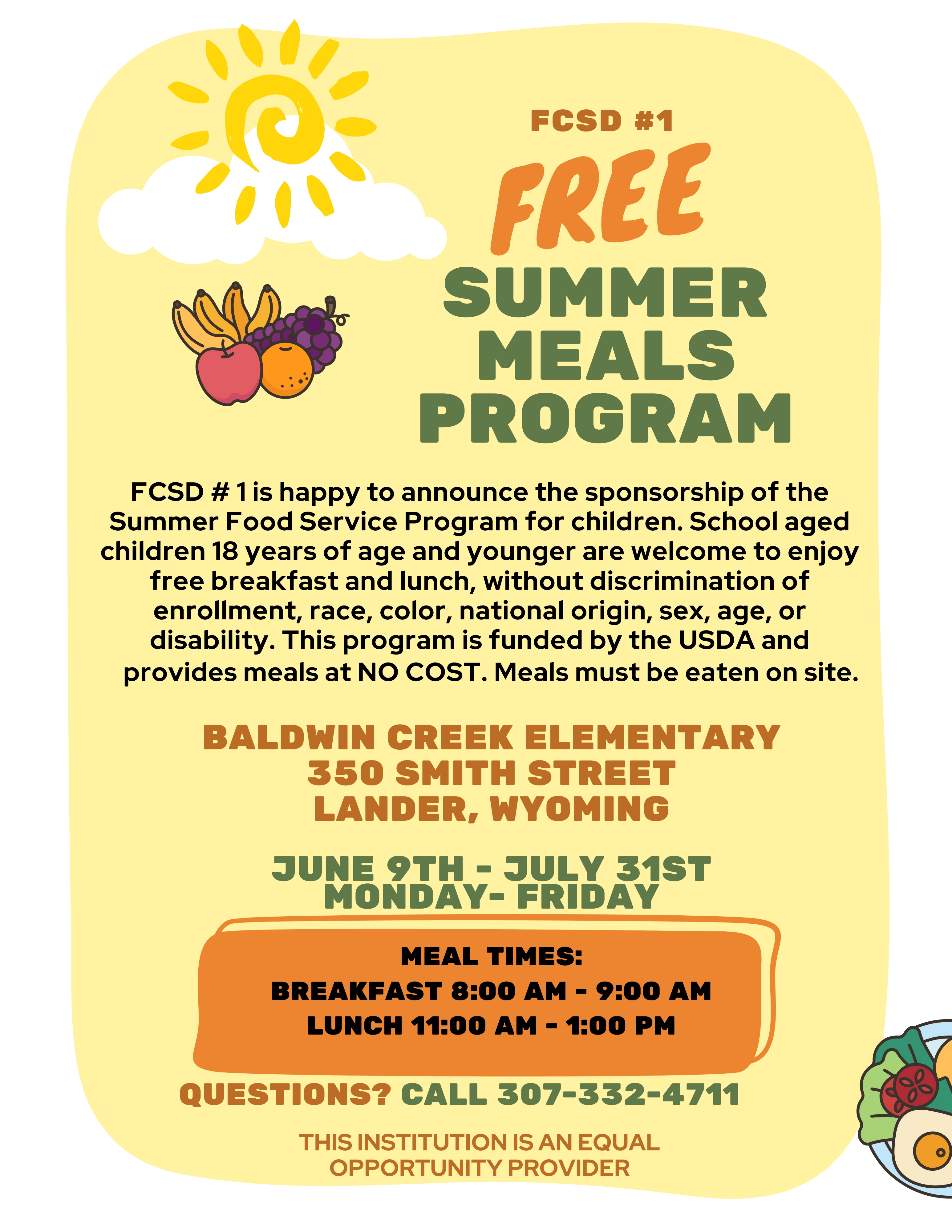 Summer Meal Program
