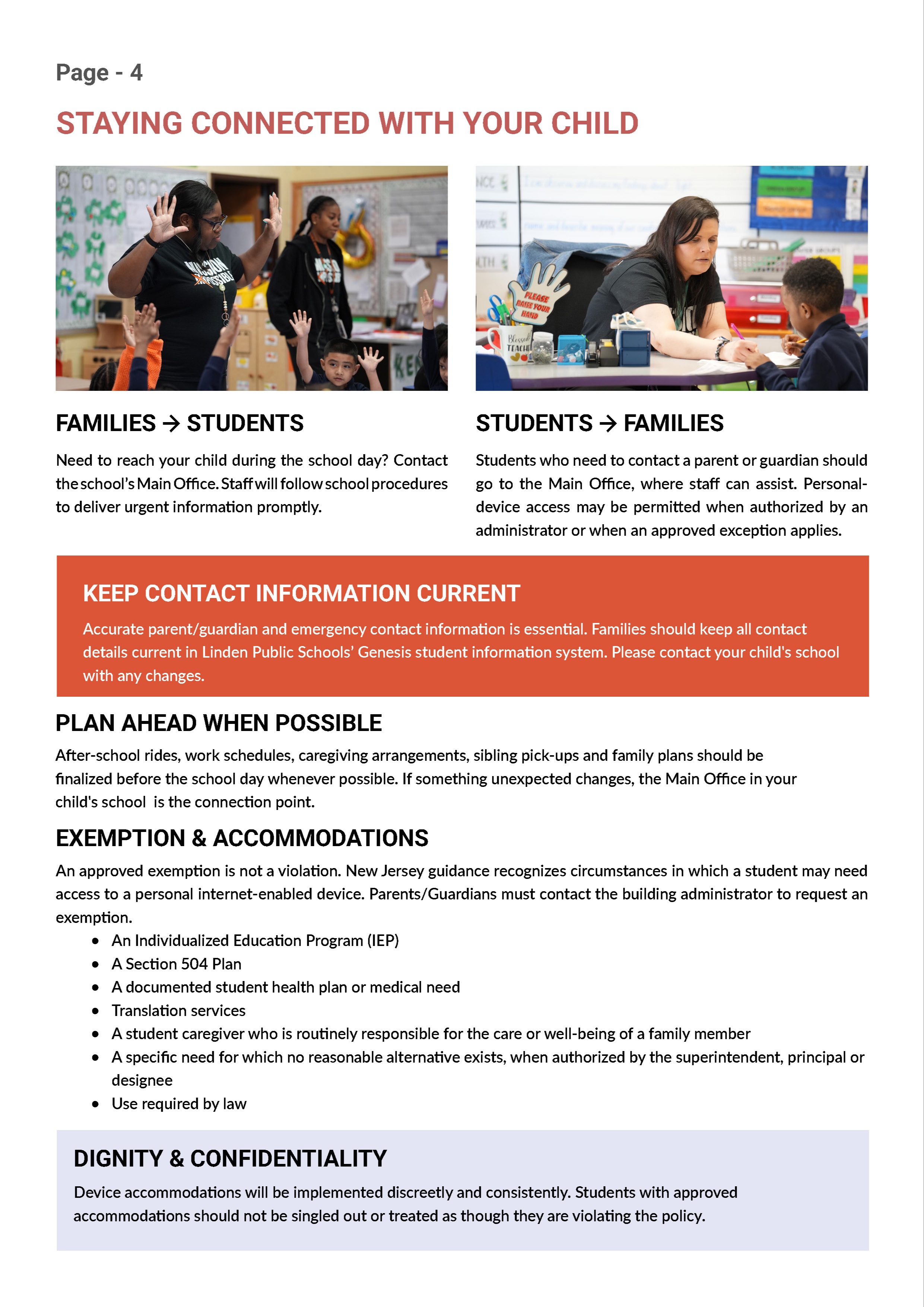Policy 5516 Quick Reference Guide - Page 4