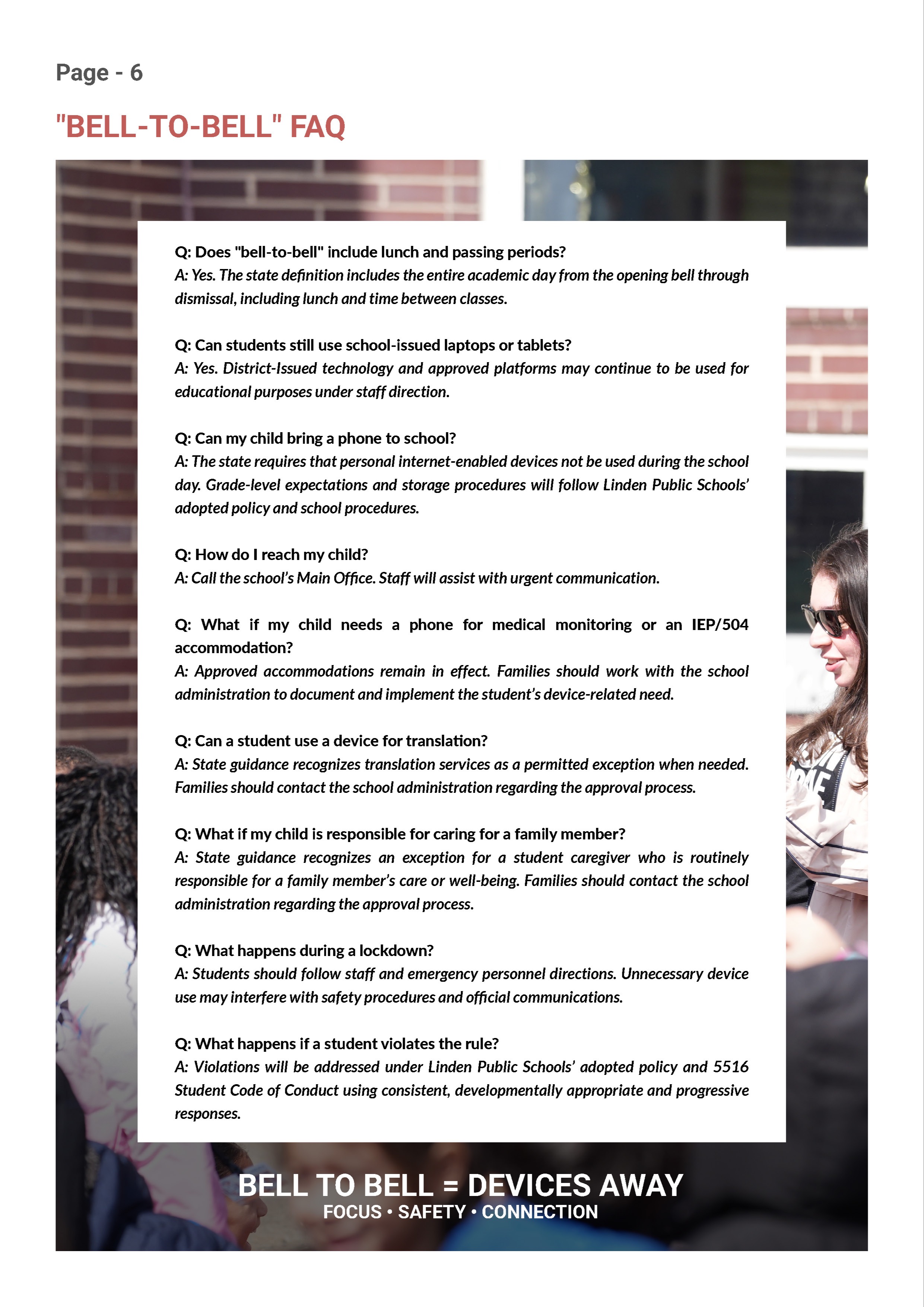 Policy 5516 Quick Reference Guide - Page 6