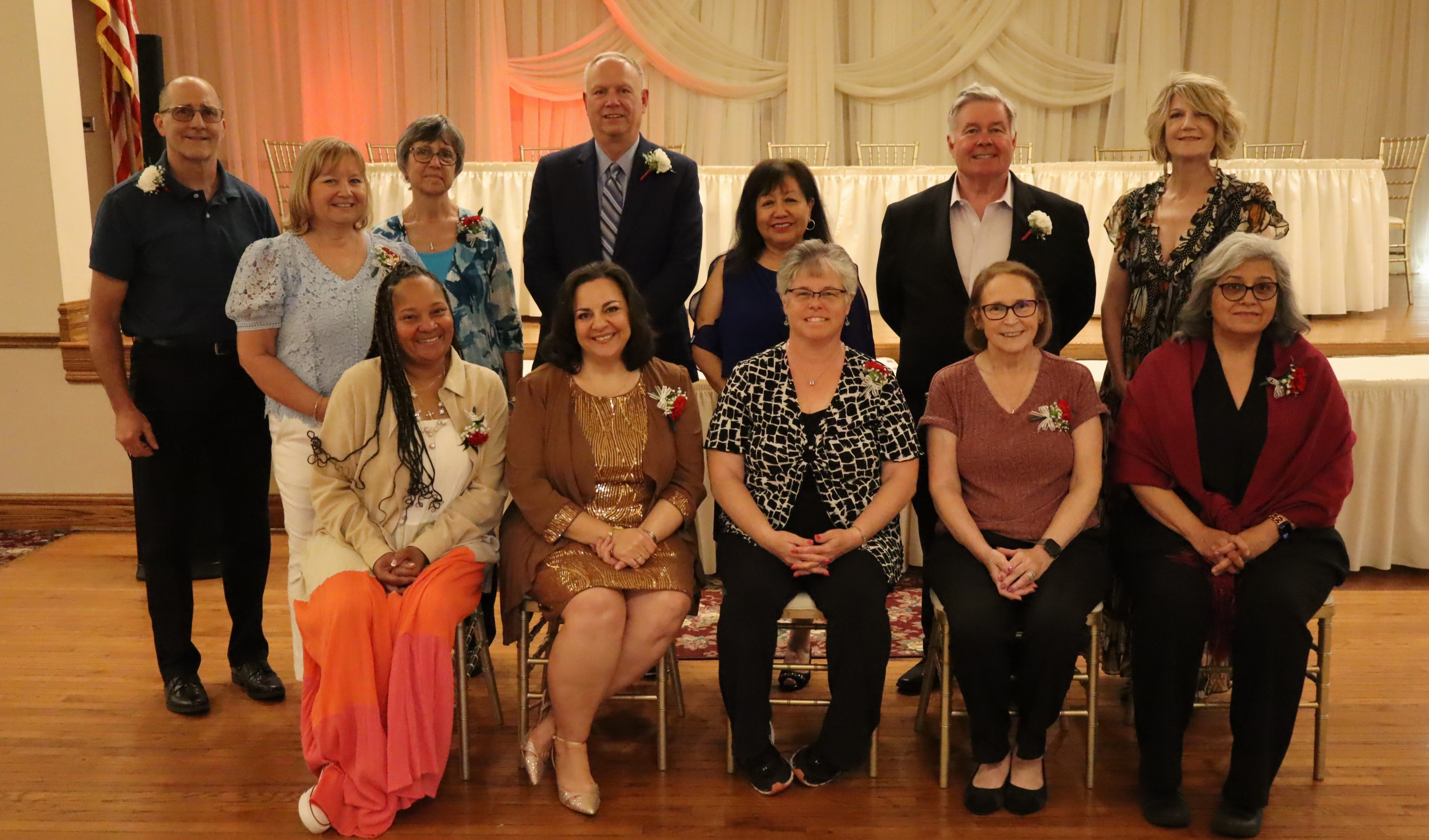 Group photo of 2025-2026 District 86 Retirees