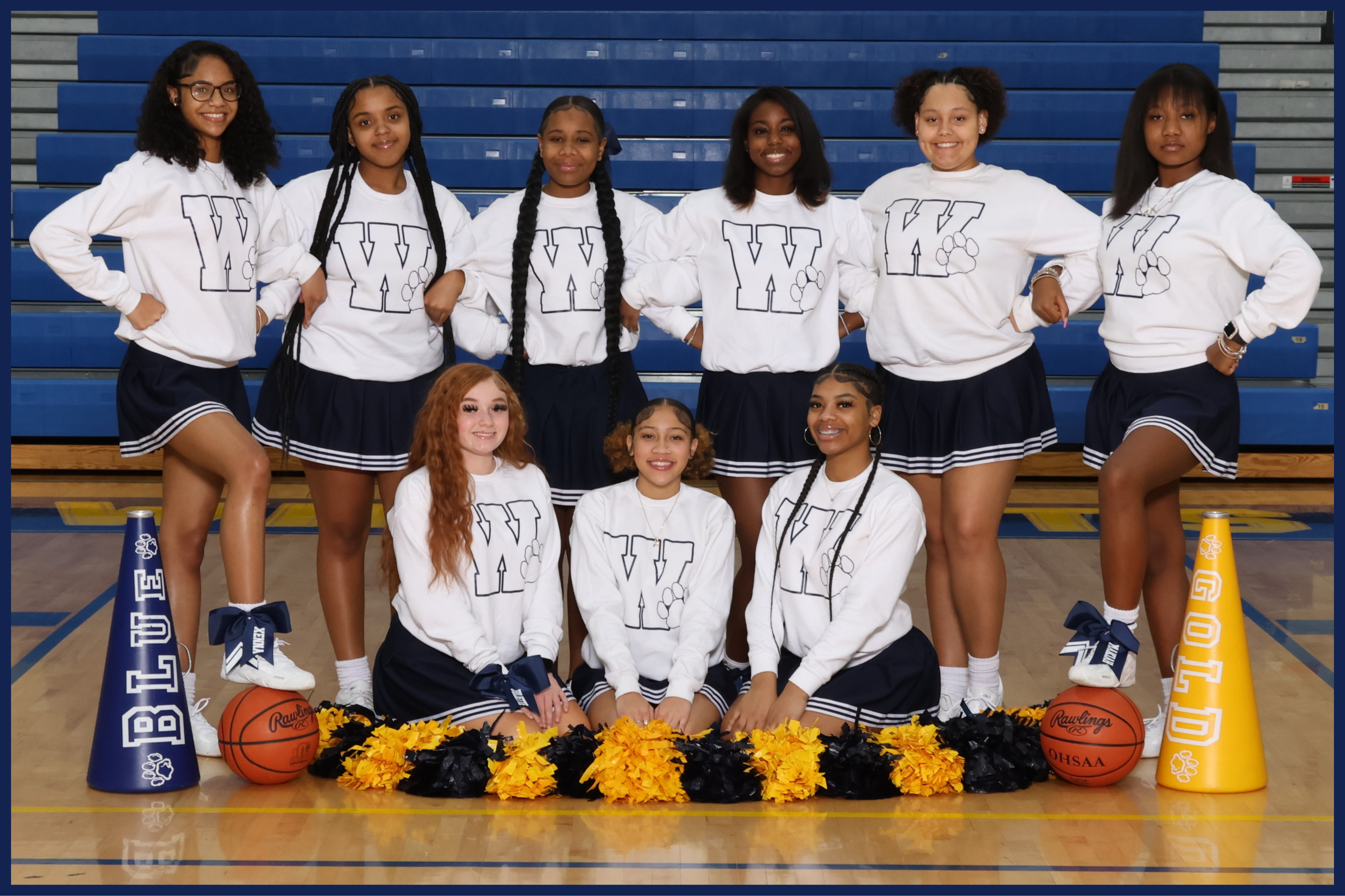 JV Winter Cheerleading Team Photo