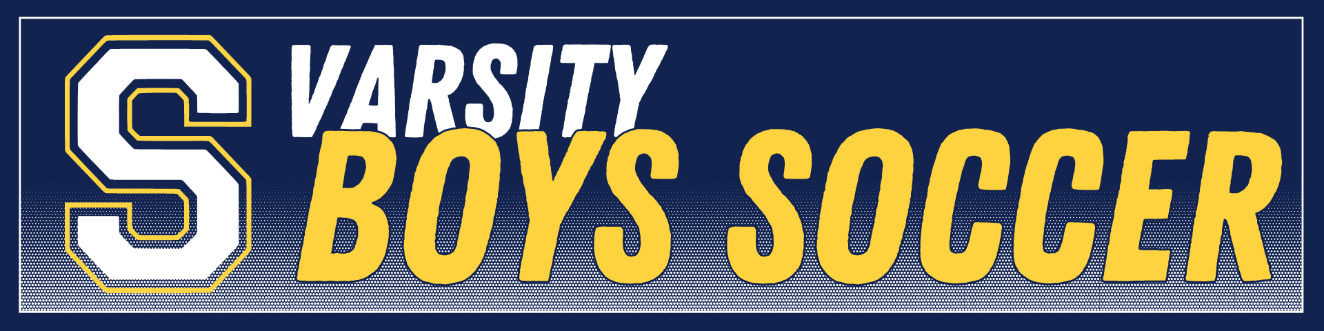 Varsity Boys Soccer Team Website Header