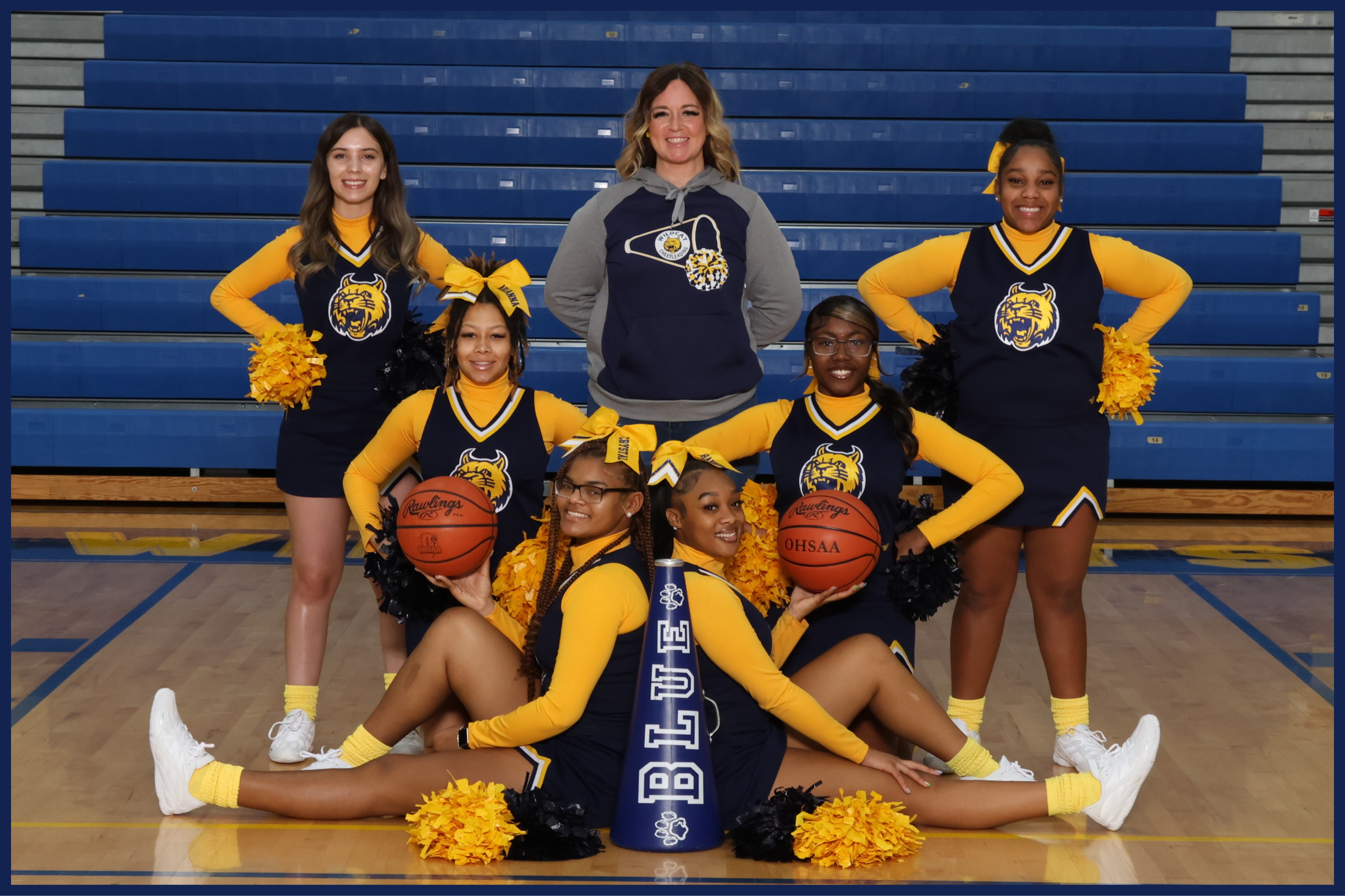 Varsity Winter Cheerleading Team Photo