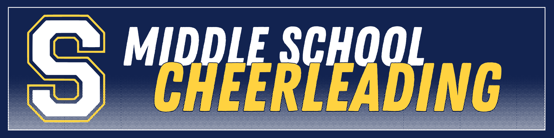 Middle School Cheerleading Team Website Header