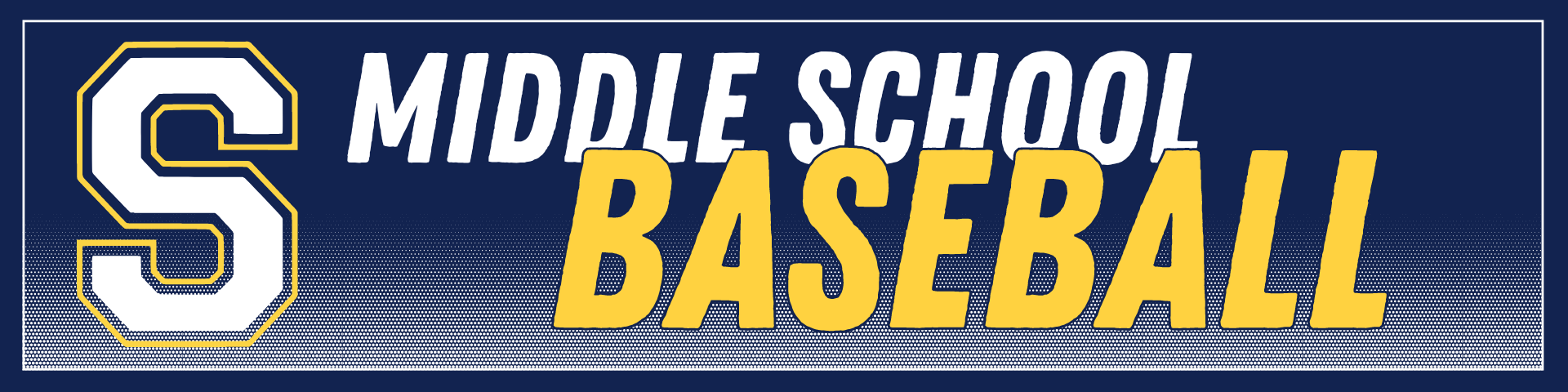 Middle School Baseball Team Website Header