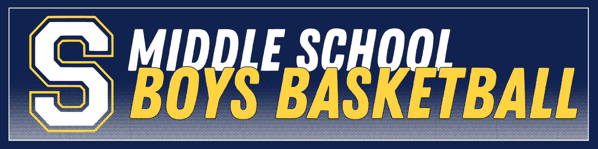 Middle School Boys Basketball Team Website Header