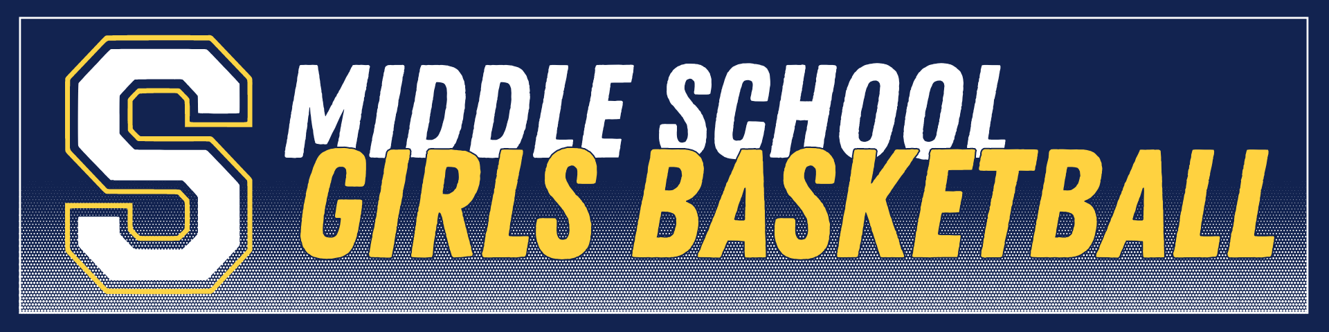 Middle School Girls Basketball Team Website Header