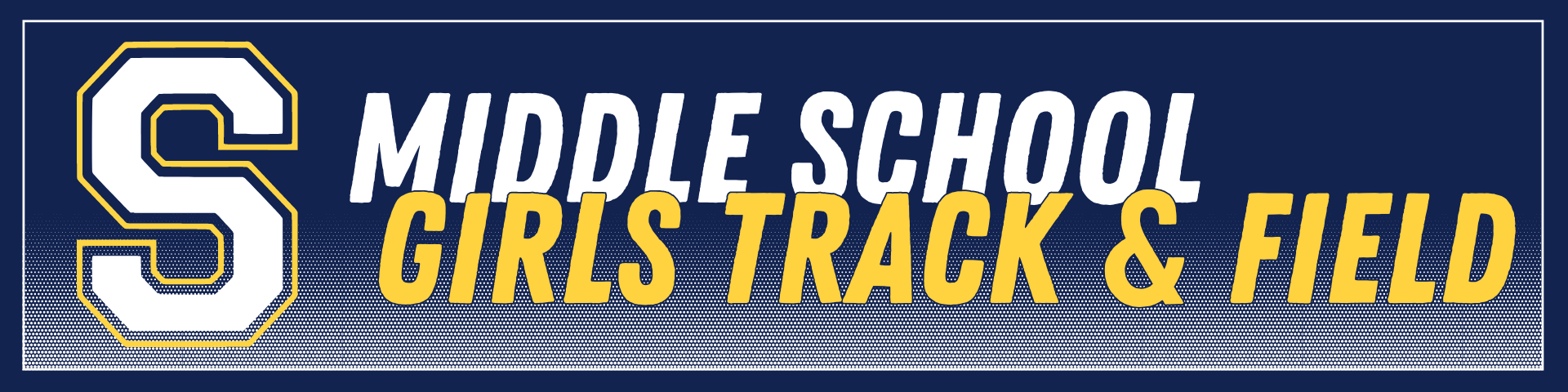 Middle School Girls Track Team Website Header