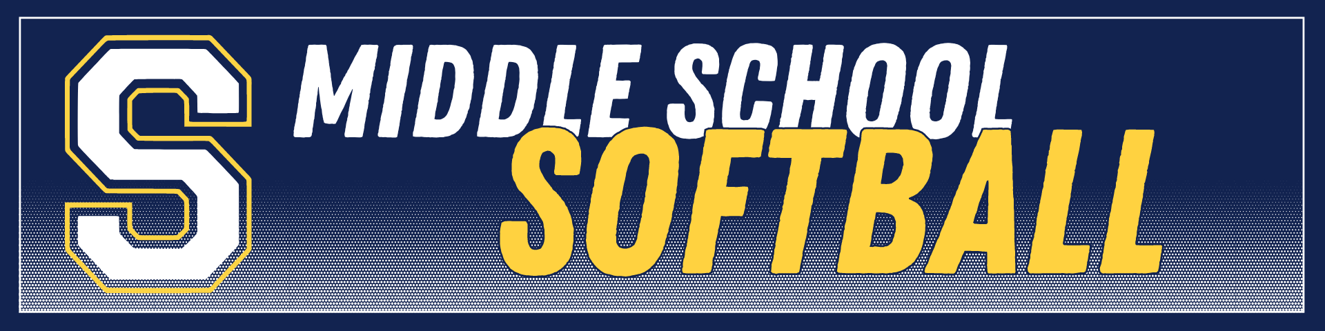 Middle School Softball Team Website Header