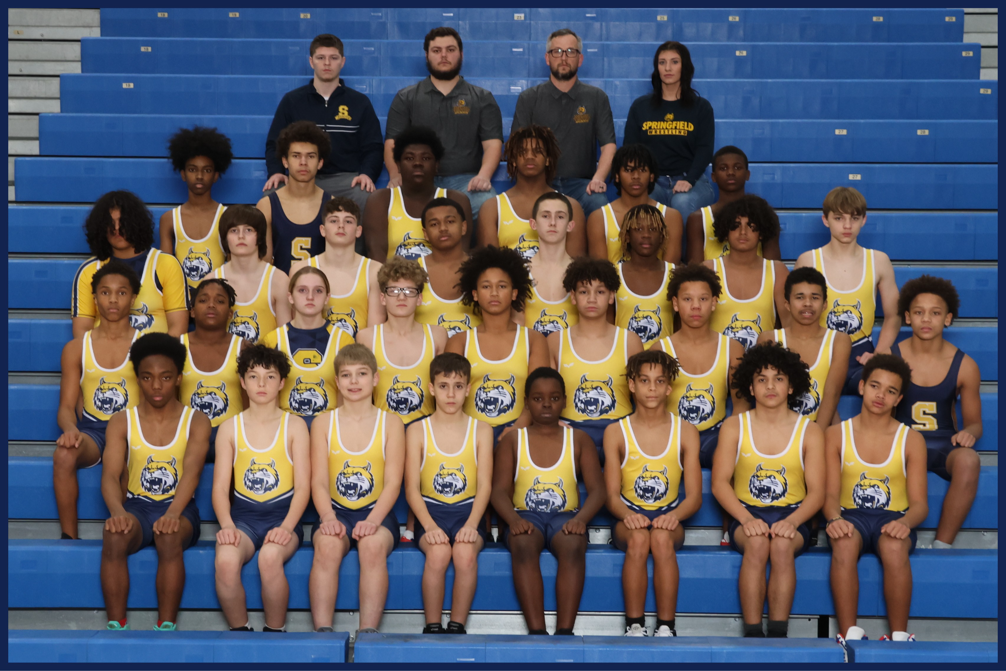 Middle School Wrestling Team Photo