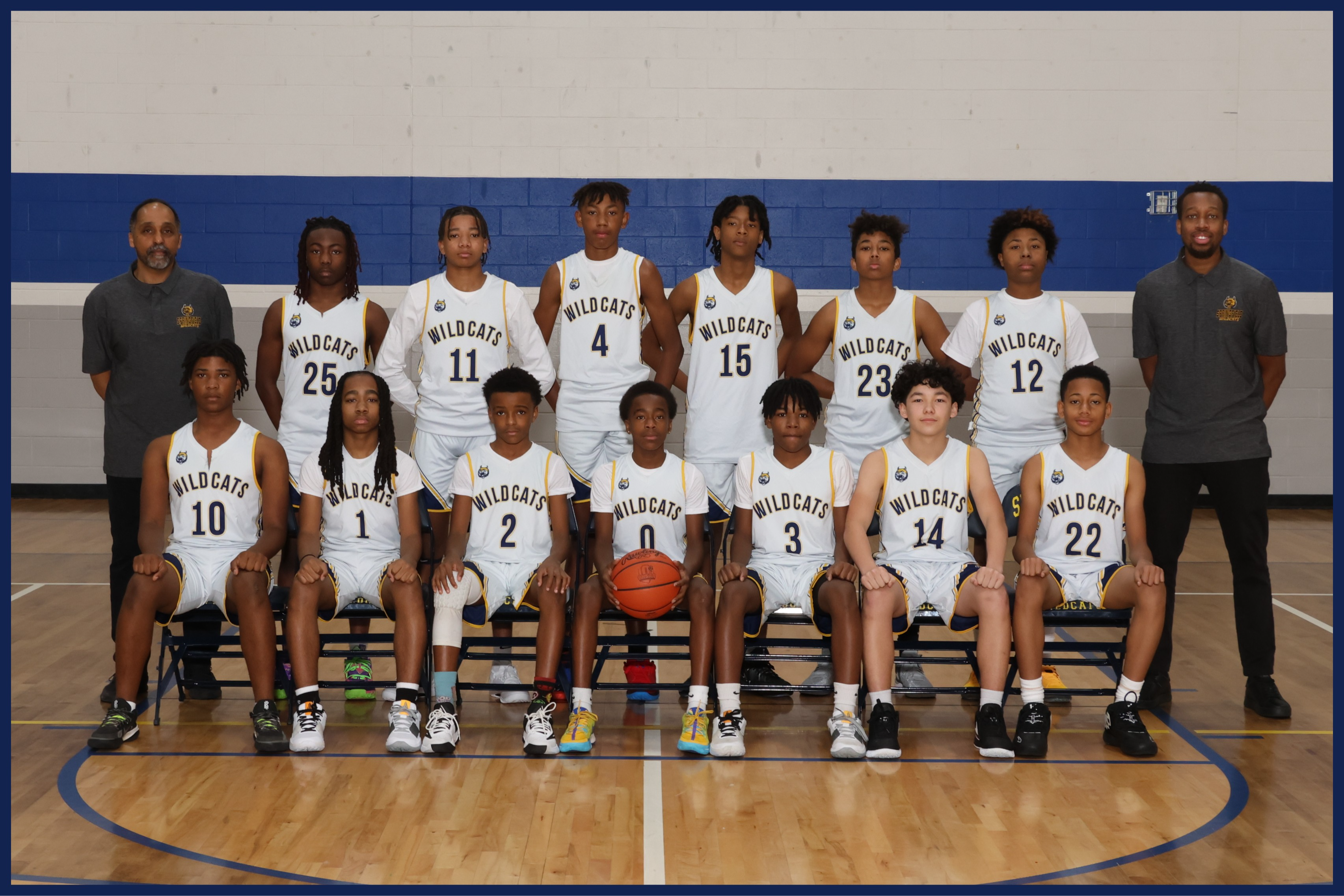 7th Grade Boys Basketball Team Photo